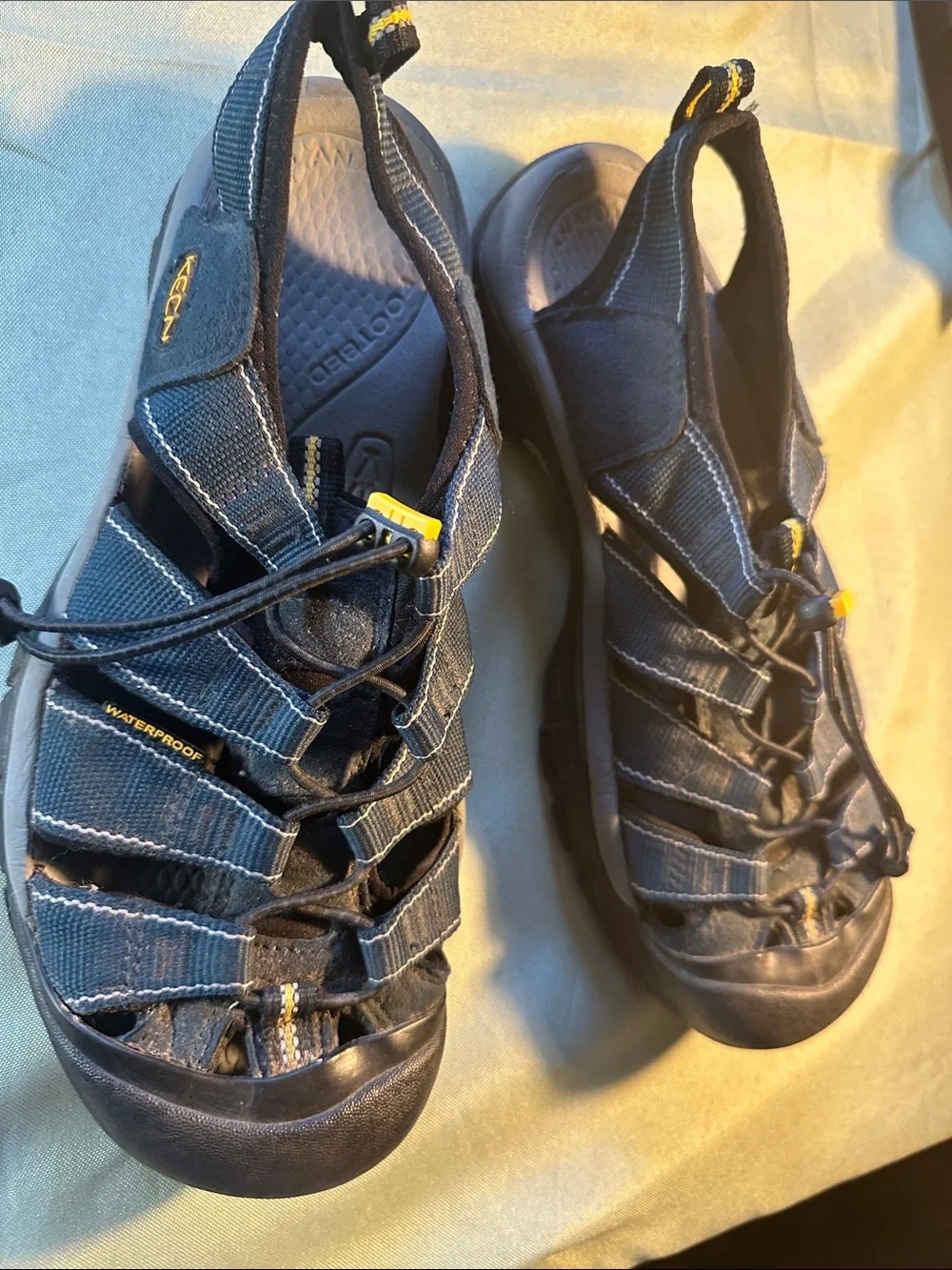 Keen Men’s Navy Blue and Black Slip-On Sandal Loafers